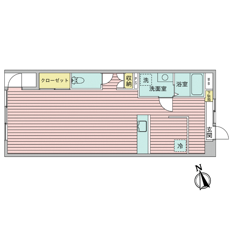 若林ハイホームB棟（2階部分）
