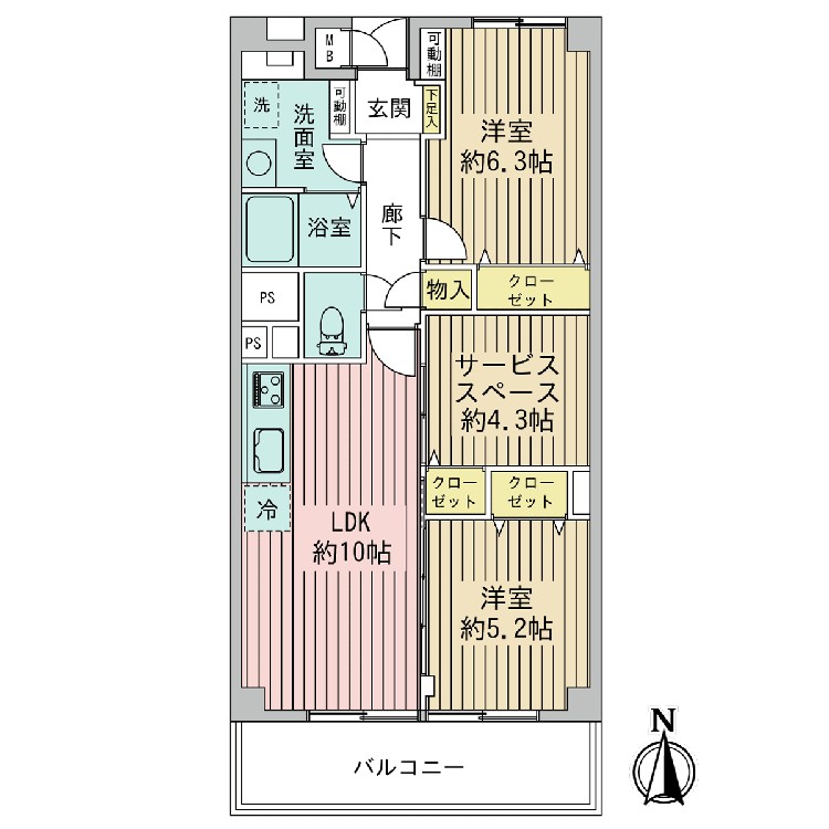 マンションニュー清澄（14階部分）